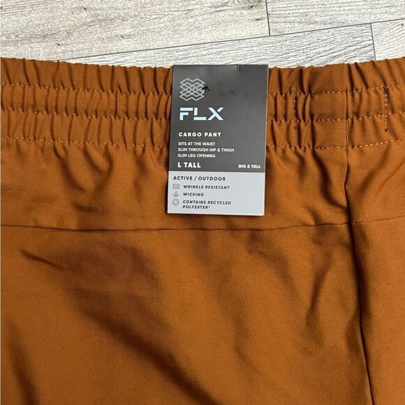FLX Cargo Pant Bravado Brown Big & Tall Size L Tall NWT - Picture 7 of 8